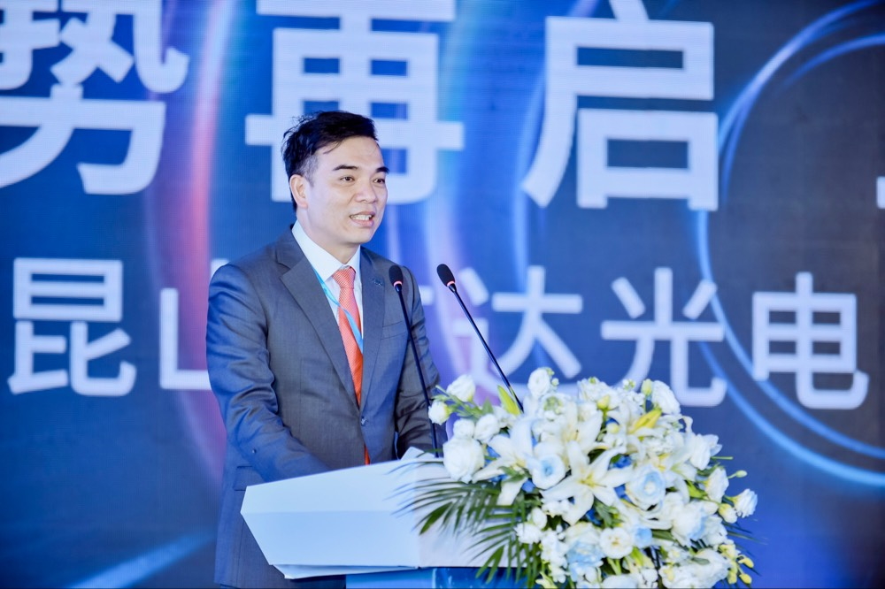 ng28南宮相信品牌力量執(zhí)行長暨總經(jīng)理柯富仁于啟用儀式致詞